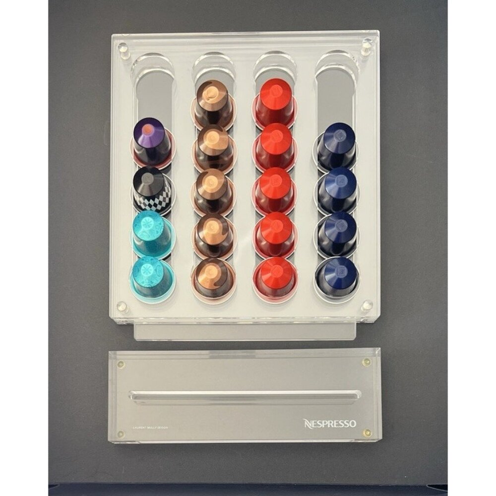 NESPRESSO Versilo Capsule Dispenser Lucite Holds 40 Coffee Capsules Vertical - Picture 3 of 8